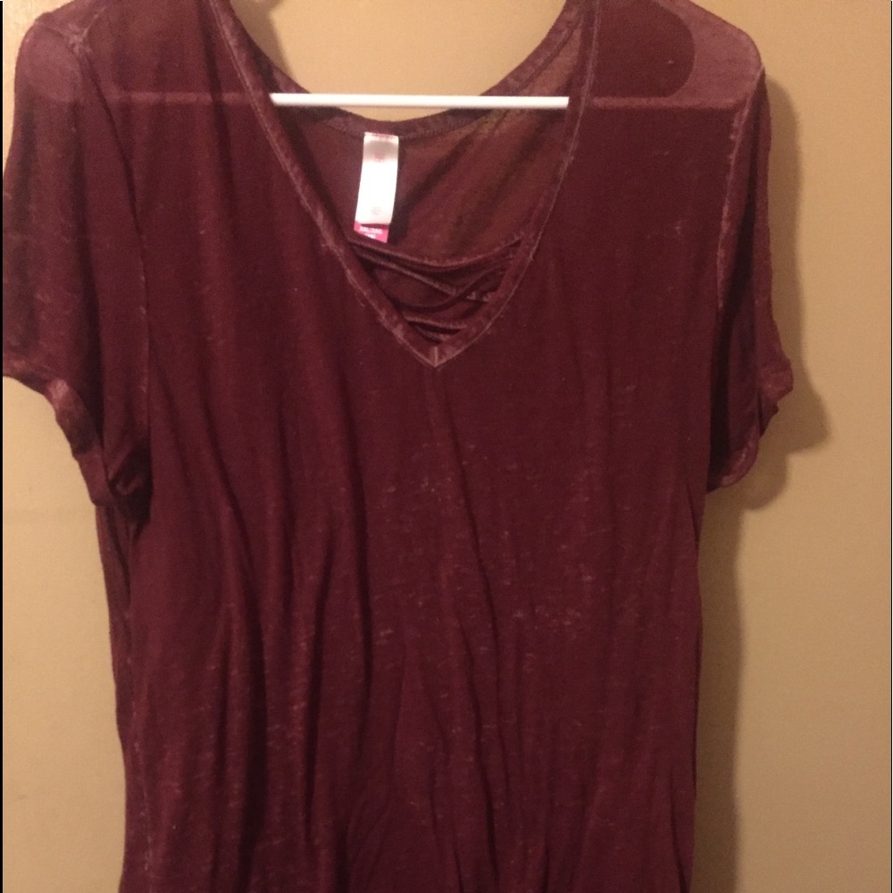 Maroon shirt